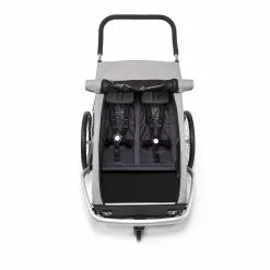 Croozer Kid Keeke 2 Kinderanhänger -Croozer Verkäufe 121001620 croozer kid keeke 2 sitz stone grey 2020 web 1000 x 1000