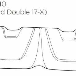 Thule Chariot Cross 2 Ersatzteil Seat Pad - Double 17-X