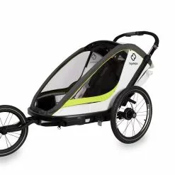 Hamax, Breeze Fahrradanhänger Für Kinder 2023 -Croozer Verkäufe ham400201 hamax breeze white green jogger wheel
