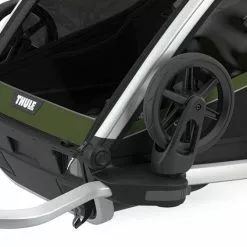 Thule Chariot Cab 2 Kinderanhänger 2023 -Croozer Verkäufe thule chariot cab cypress green 13