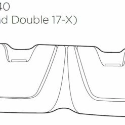Thule Chariot Cross 2 Ersatzteil Seat Pad - Double 17-X