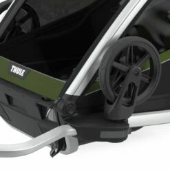 Thule Chariot Cab 2 Kinderanhänger 2023 -Croozer Verkäufe thule chariot cab cypress green 13